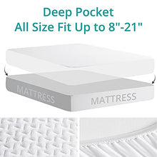 Load image into Gallery viewer, TASTELIFE Premium Bamboo King Size Waterproof Mattress Protector Pad Cooling &amp; Ultra-Soft Breathable Bed Mattress Cover Fitted 8"-21" Deep Pocket Vinyl Free
