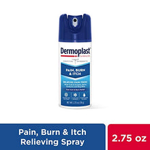 Load image into Gallery viewer, Dermoplast Pain, Burn &amp; Itch Relief Spray for Minor Cuts, Burns and Bug Bites, 2.75 Oz (Packaging May Vary)
