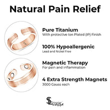 Load image into Gallery viewer, Elegant Titanium Magnetic Therapy Ring Pain Relief for Arthritis and Carpal Tunnel
