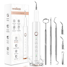 Load image into Gallery viewer, Plaque Remover for Teeth, Electric Tooth Cleaner Tartar Remover for Teeth with LED Light,4 Modes Rechargeable Teeth Cleaning Kit with Dental Tools, 2 Replaceable Heads
