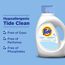 Load image into Gallery viewer, Tide Free &amp; gentle liquid laundry detergent, 96 loads, 138 Fl Oz
