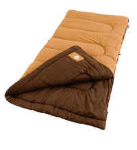 Load image into Gallery viewer, Coleman Dunnock Cold Weather Adult Sleeping Bag , Brown, heights up to 6 feet 4 inch tall
