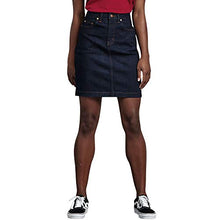 Load image into Gallery viewer, Dickies Women's Perfect Shape Denim Skirt, Rinsed Indigo Blue, 12
