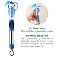 Load image into Gallery viewer, NileHome Dish Brush with Soap Dispenser Kitchen Dish Scrub Brush with Replaceable PP Brush Head Soap Dispensing Dish Brush with Stainless Steel Handle Kitchen Brushes for Dishes, Pots
