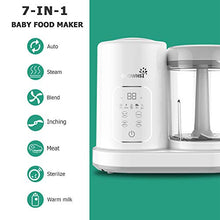 Load image into Gallery viewer, Baby Food Maker | Baby food Processor | Puree Blender Multi-Function Steamer Grinder Blender, Baby Food Warmer Mills Machine, Constant Temperature 24h, Auto Cooking &amp; Grinding, 8 Reusable Food Pouches
