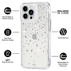 Case-Mate - Karat Crystal - Case for iPhone 13 Pro Max - Crystal Gems - 10 ft Drop Protection - 6.7 Inch - Karat Crystal