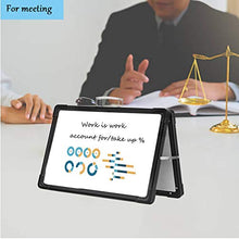 Load image into Gallery viewer, Portable White Board,12×16inches Small Dry Erase Board Double-Side Desktop Foldable Magnetic Whiteboards Easel Stand for Kids Education,Office and Home&amp;School-Color Black
