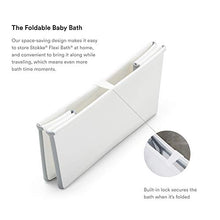 Load image into Gallery viewer, Stokke Flexi Bath, White - Foldable Baby Bathtub - Lightweight, Durable &amp; Easy to Store - Convenient to Use at Home or Traveling - Best for Newborns &amp; Babies
