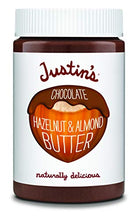Load image into Gallery viewer, Justin's Chocolate Hazelnut and Almond Butter, Organic Cocoa, No Stir, Gluten-free, Responsibly Sourced, Packaging May Vary, 16oz Jar
