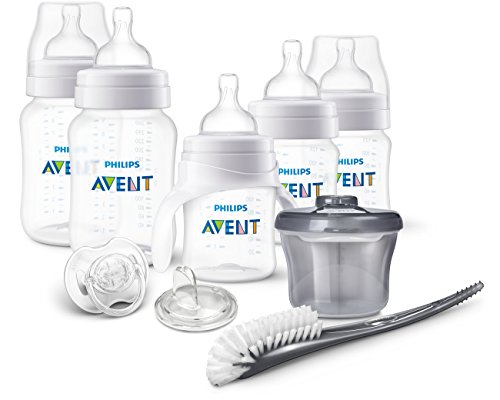 Philips AVENT Anti-Colic Bottle Newborn Starter Set, Clear