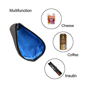 Bottle Cooler Bag, Freezable Breastmilk Insulation Bag Single Large Baby Bottle Travel Tote Outdoor Water Bottle, Wine, Beverage, Food Iced Pouch