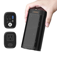 Load image into Gallery viewer, OMORC 85W 20000mAh Portable Power Station AC Outlet Portable Charger(LED &amp; QC 3.0&amp; TAS Approved),Portable Camping Solar Generator Battery Power Station (Black)
