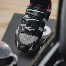 Load image into Gallery viewer, Venzo Bicycle Men's or Women's Road Cycling Riding Shoes - 3 Straps- Compatible with Peloton Shimano SPD &amp; Look ARC Delta - Perfect for Road Racing Bikes Black Color 44.5
