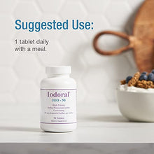 Load image into Gallery viewer, Optimox Iodoral 50 mg - Original High Potency Lugol Solution Iodine Nutritional Supplement - Energy and Thyroid Support - 90 Tablets
