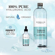 Load image into Gallery viewer, Hyaluronic Acid Serum 16 fl oz And 2 fl oz, Made From Pure Hyaluronic Acid, Anti Aging, Anti Wrinkle, Ultra Hydrating Moisturizer That Reduces Dry Skin Manufactured In USA
