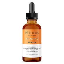 Load image into Gallery viewer, Vitamin C Serum for Face 20% with Hyaluronic Acid and Ferulic Acid, Anti Aging Collagen Booster, Natural Organic Skin Care for Acne Scars, Wrinkles, Fades Dark, Age Spot, Sun Damage
