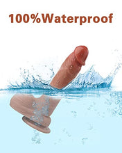 Load image into Gallery viewer, Realistic Dildo for Beginners Lifelike Huge Silicone Dildo, with Strong Suction Cup for Hands-Free Play, Realistic Penis for G-Spot Stimulation Dildos Anal Sex Toys for Women and Couple 7.7 "
