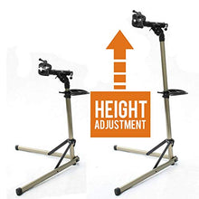 Load image into Gallery viewer, Bikehand Bike Repair Stand (Max 55 lbs) - Home Portable Bicycle Mechanics Workstand - for Mountain Bikes and Road Bikes Maintenance
