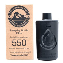 Load image into Gallery viewer, Epic Water Filters | Replacement Everyday Bottle Filter | 4-Month | 75 gal | Removes Lead, Chlorine, VOC, TTHMs, Iron, Pesticides, Pharmaceuticals, PFOA, PFOS
