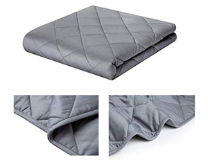 ZZZhen Weighted Blanket - High Breathability - 48''72'' 15LBs - Premium Heavy Blankets - Calm Sleeping for Adult and Kids, Durable Quilts and Quality Construction