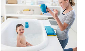 Skip Hop Moby Bath Rinse Cup: Tear-free Waterfall Rinser, Blue