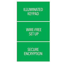 Load image into Gallery viewer, Chamberlain Group Clicker Universal Keyless Entry KLIK2U-P2, Works with Chamberlain, LiftMaster, Craftsman, Genie and More, Security +2.0 Compatible Garage Door Opener Keypad, White
