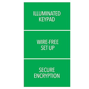 Chamberlain Group Clicker Universal Keyless Entry KLIK2U-P2, Works with Chamberlain, LiftMaster, Craftsman, Genie and More, Security +2.0 Compatible Garage Door Opener Keypad, White