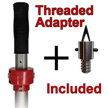 Load image into Gallery viewer, Pool Pole Telescopic 16ft - ProTuff Unlimited Free Replacement - Heavy Duty Locking Design Always Grips, Never Slips - 16 Foot Telescoping Pool Poles for Cleaning - Bonus Equipment: Threaded Adapter
