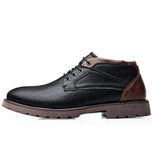 Load image into Gallery viewer, COSIDRAM Mens Fshion Oxfords Casual Dress Shoes Business Office Classic Modern Boots Gentleman Shoes Black 9.5
