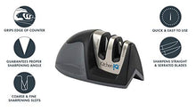 Load image into Gallery viewer, KitchenIQ 50009 Edge Grip 2-Stage Knife Sharpener, Black
