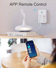 Load image into Gallery viewer, Smart Plug Outlet Extender, WiFi Surge Protector Power Strip Work with Alexa, Google Home, Wall Outlet with 6 Outlets and 3 USB Ports, Wall Adapter Plug Receptacles,15A/1800W hite
