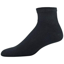 Load image into Gallery viewer, Gildan Men's Stretch Cotton Ankle Socks, 12-Pack, Black, Shoe Size: 6-12
