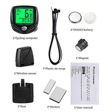 Load image into Gallery viewer, SY Bicycle Speedometer and Odometer Wireless Waterproof Cycle Bike Computer with LCD Display &amp; Multi-Functions by YS

