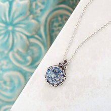 Load image into Gallery viewer, PZ Paz Creations .925 Sterling Silver Roman Glass Pendant Necklace
