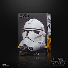 Load image into Gallery viewer, Star Wars The Black Series Phase II Clone Trooper Premium Electronic Helmet, The Clone Wars Roleplay Collectible, Kids Ages 14 and Up
