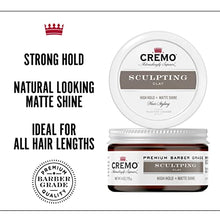Load image into Gallery viewer, Cremo Premium Barber Grade Hair Styling Sculpting Clay, High Hold, Matte Finish, 4 Oz
