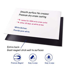 Load image into Gallery viewer, Prefer Green Magnetic Dry Eraser White Board Sheet for Kitchen Refrigerator with Stain Resistant Technology, Organizer &amp; Planner Whiteboard 12” X 8”, Include 1 Eraser, 3 Markers &amp; 6 Fridge Magnets
