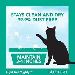 Boxiecat Air Lightweight Gently Scented Premium Clumping Cat Litter - Plant-Based Formula - Ultra Clean Litter Box, Longer Lasting Odor Control, Hard Clumping Litter, 99.9% Dust Free