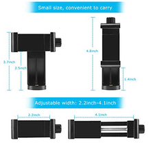 Load image into Gallery viewer, SharingMoment Premium Smartphone Holder/Vertical and Horizontal Tripod Mount Adapter Rotatable Bracket with 1/4 Inch Screw/Adjustable Clip for iPhone, Android Cell Phone, Selfie Stick, Camera Stand
