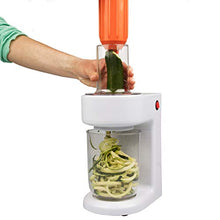 Load image into Gallery viewer, MasterChef Electric Spiralizer- 3-in-1 Vegetable Noodle Pasta Maker w 3 Different Zoodle Slicing Styles and XL Hopper- FREE Recipe Guide
