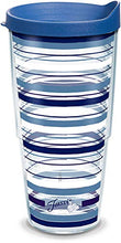 Load image into Gallery viewer, Tervis Made in USA Double Walled Fiesta Insulated Tumbler Cup Keeps Drinks Cold &amp; Hot, 24oz, Lapis Stripes
