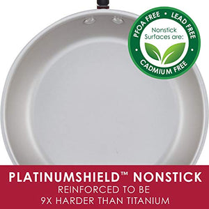 Rachael Ray Create Delicious Nonstick Cookware Pots and Pans Set, 13 Piece, Red Shimmer