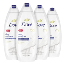 Load image into Gallery viewer, Dove Deep Moisture Body Wash For Dry Skin Moisturizing Body Wash Transforms Even The Driest Skin In One Shower 22 oz 4 Count
