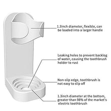 Load image into Gallery viewer, OKF Toothbrush Holder, Electric Toothbrush Holder Electronic Toothbrush Holder for Bathroom Wall Mount Plastic Small White Cute Double Compact Bathroom Tooth Brush Holder 2 Pack
