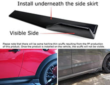 Load image into Gallery viewer, iJDMTOY Left/Right Black Carbon Fiber PP Universal Rear Side Skirt Winglets Diffusers Compatible With Car Truck SUV
