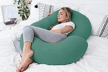 Load image into Gallery viewer, INSEN Pregnancy Pillow, C Shape Full Body Pillow and Maternity Support ( Organic Cotton Cover)- Support for Back, Hips, Legs, Belly for Pregnant Women
