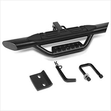 Load image into Gallery viewer, Aluminum Oval Towing Hitch Step Fits 2 Inches Receiver Truck Bed | 36.5"Wide X 3.75"OD (Black)
