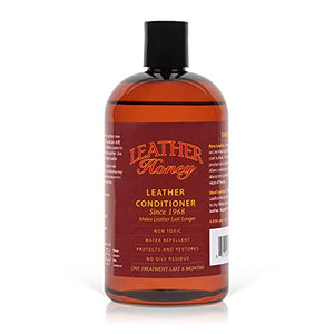 Leather Honey Leather Conditioner, Best Leather Conditioner Since 1968. For Use on Leather Apparel, Furniture, Auto Interiors, Shoes, Bags and Accessories. Non-Toxic and Made in the USA!