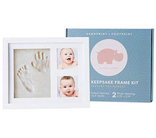 Load image into Gallery viewer, Baby Handprint and Footprint Kit | Keepsake For Newborn Boys &amp; Girls, Baby Girl Gifts &amp; Baby Boy Gifts, New Mom Baby Shower Gifts, Baby Milestone Picture Frames Baby Registry, Nursery Decor
