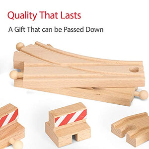 BRIO 33772 Special Track Pack | 50 Pieces of Wooden Tracks and Train Accessories for Kids Age 3 and Up